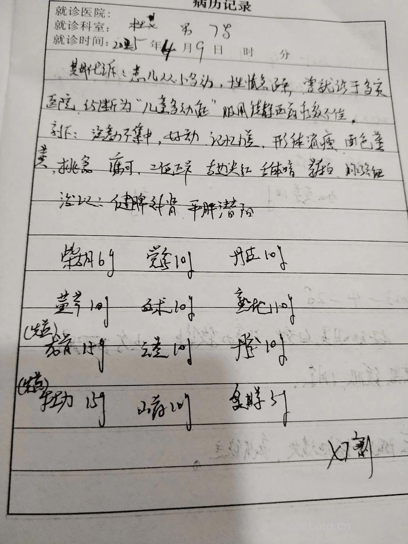 中医 小儿多动症的表现及治疗偏方