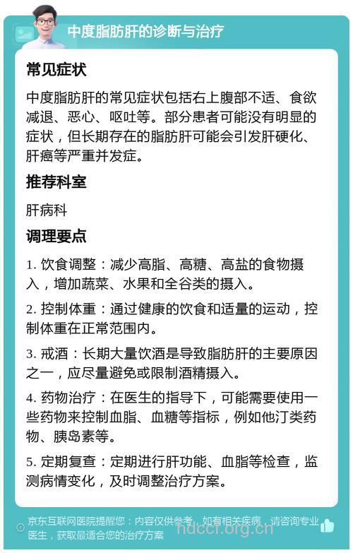 脂肪肝临床症状及治疗