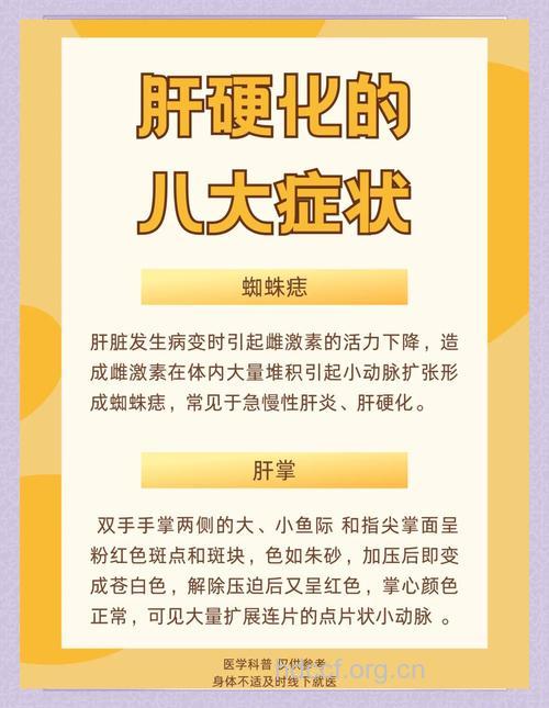 肝硬化须警惕以下症状