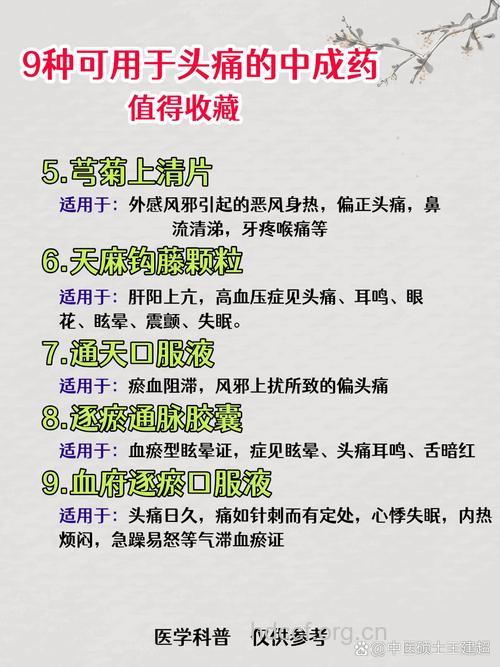 中医如何用药治疗头痛