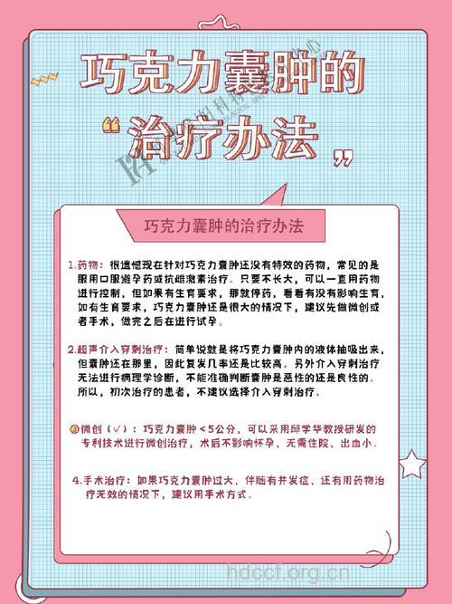 如何治疗巧克力囊肿？