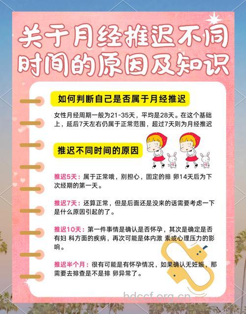 哪些因素会导致月经推迟?