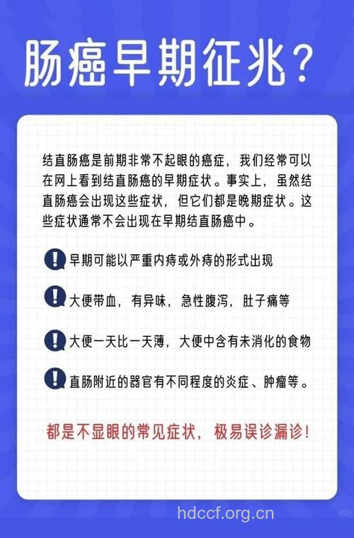 结直肠癌易被忽视或误诊