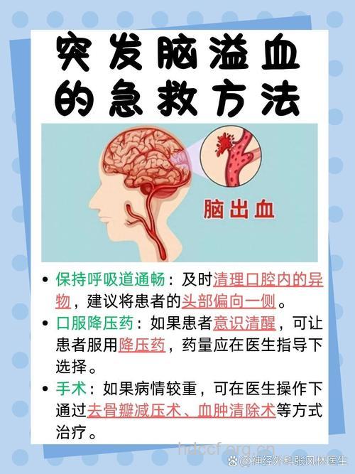 脑溢血家中发生怎么办