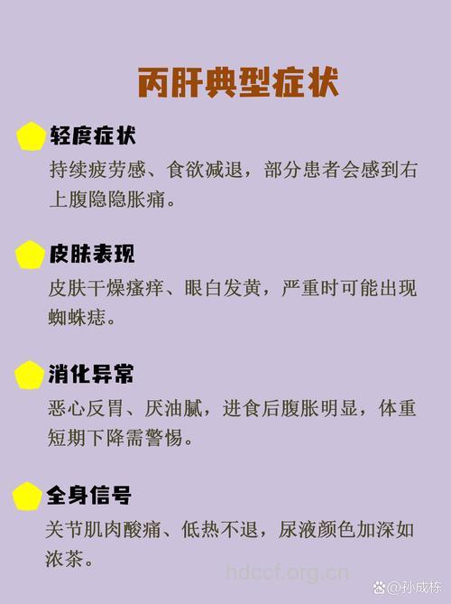 丙肝的早期有哪些症状呢