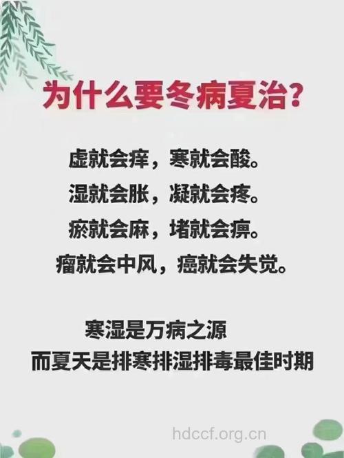 解惑:为何“冬病”要“夏治”