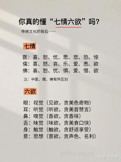 七情六欲指的是什么