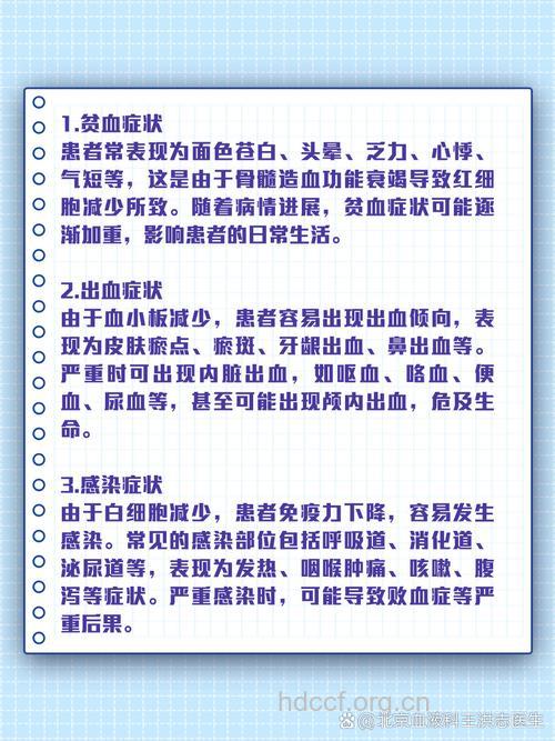 再生障碍性贫血|再生障碍性贫血的症状
