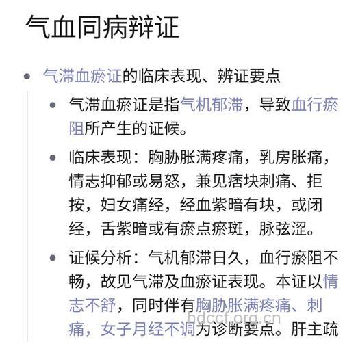 气血同病辨证包含哪些内容?
