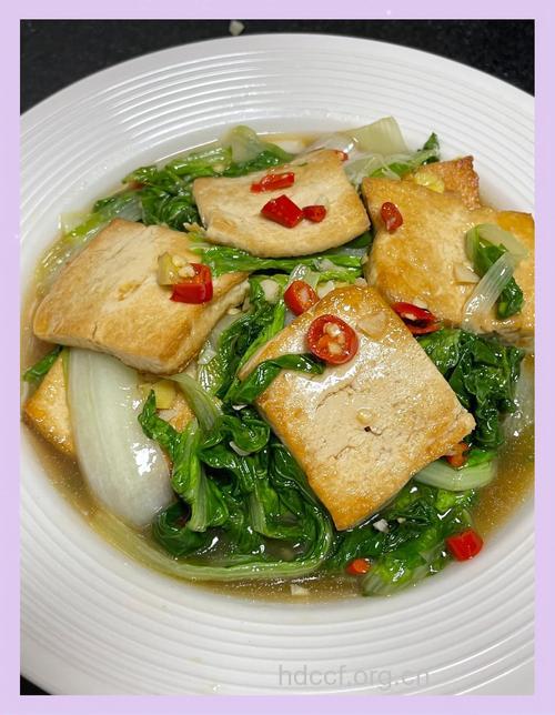 小白菜炒豆腐的做法大全