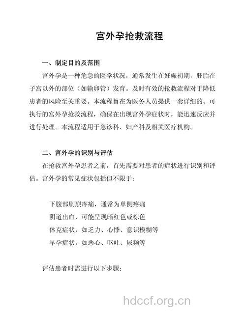 宫外孕的急救要点