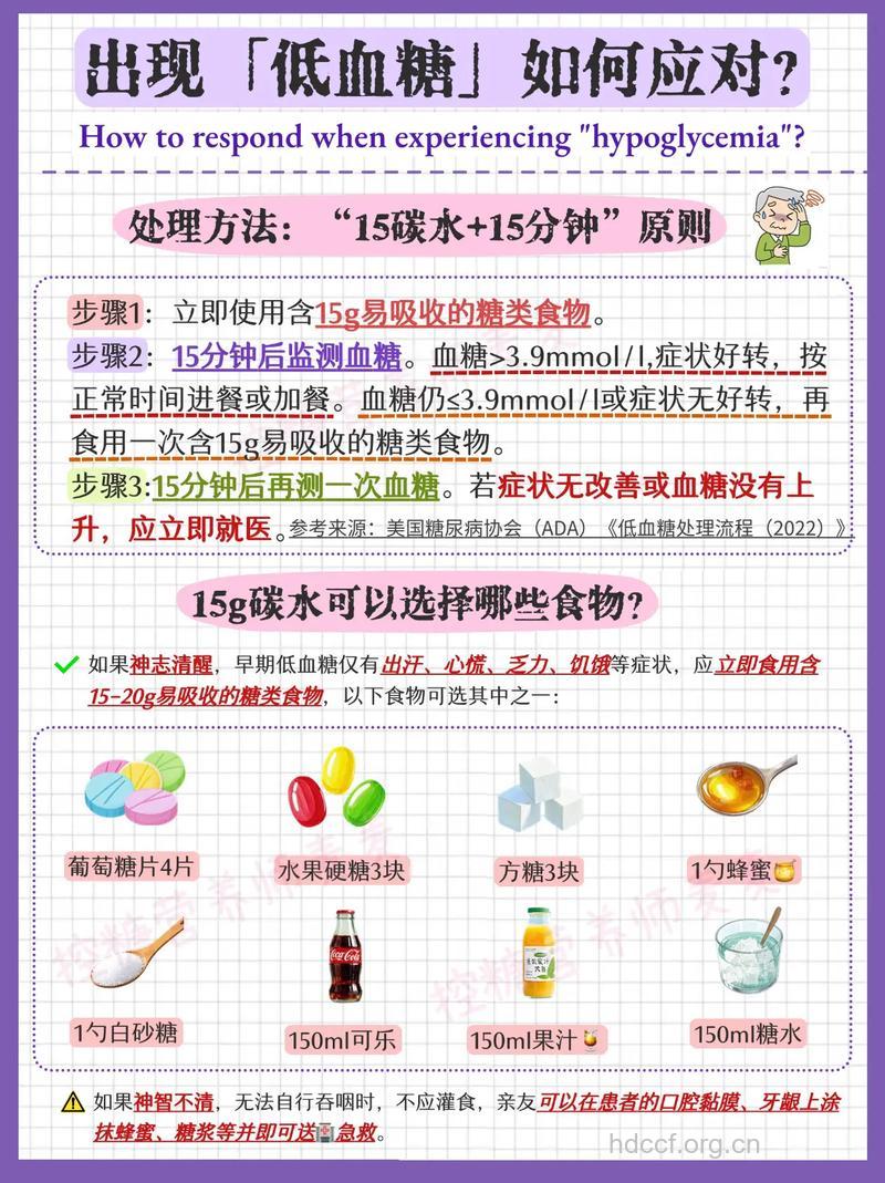 3种低血糖的注意事项