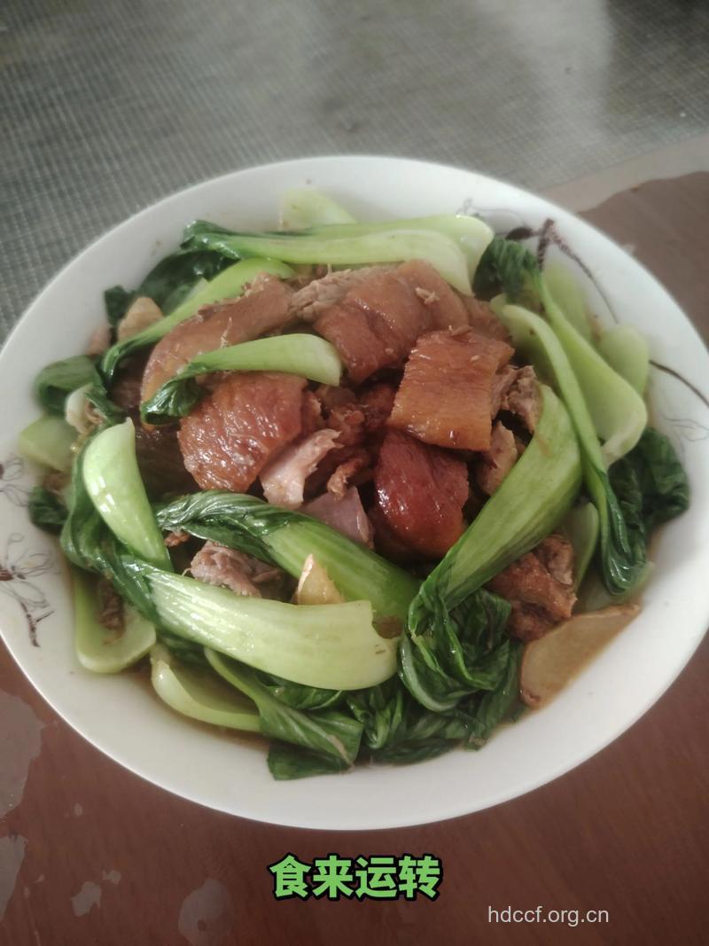 油菜扣肘子的做法大全