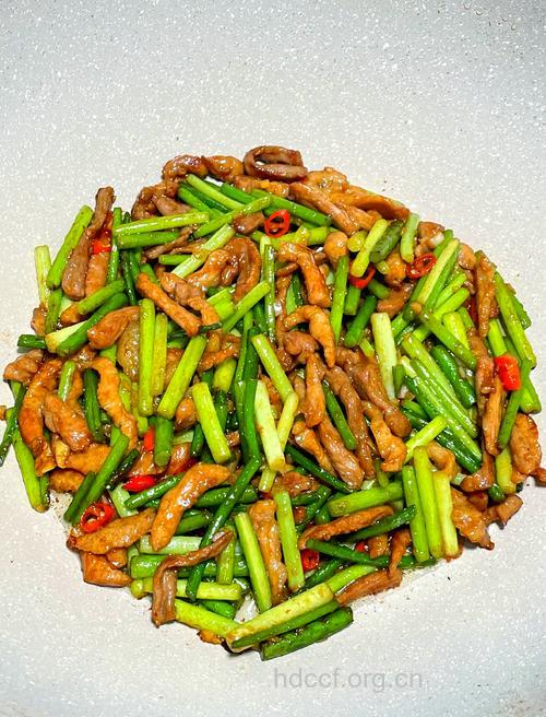 蒜苔肉丝的做法大全