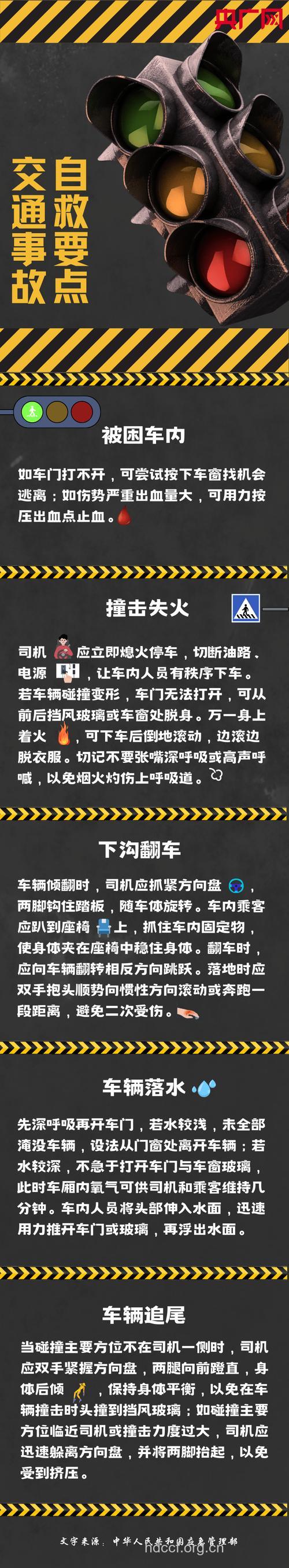 发生车祸后 如何自救?