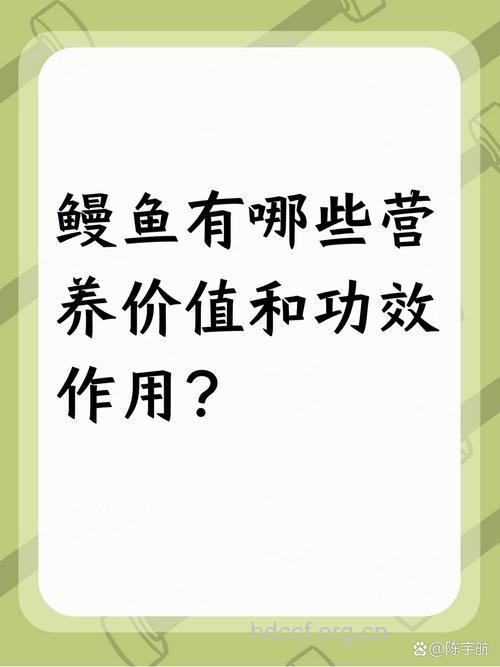 鳗鱼有什么营养价值？