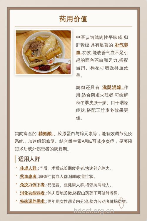 鸽肉有什么营养价值？