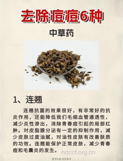 中医常用于祛痘的5种药材