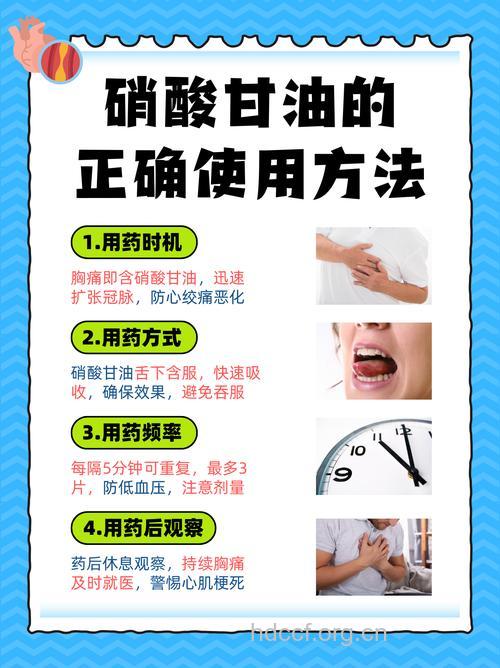 冠心病服用硝酸甘油注意事项