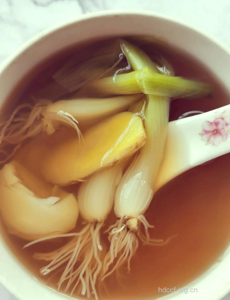 感冒发热使用中药葱姜盐酒