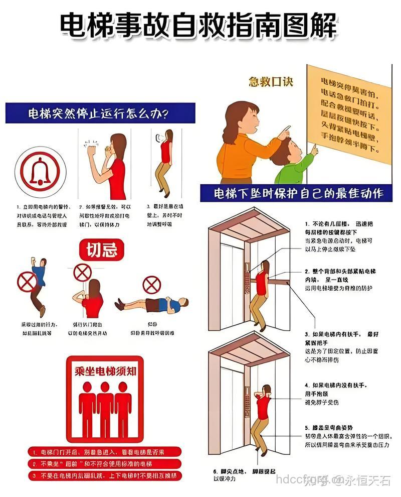 乘电梯突然遇故障怎么办