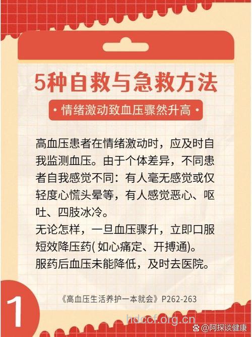 血压突然升高如何急救