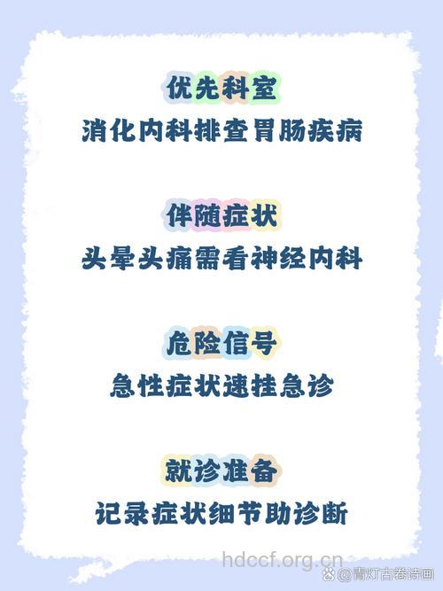 突然恶心、呕吐首选什么科室就诊?