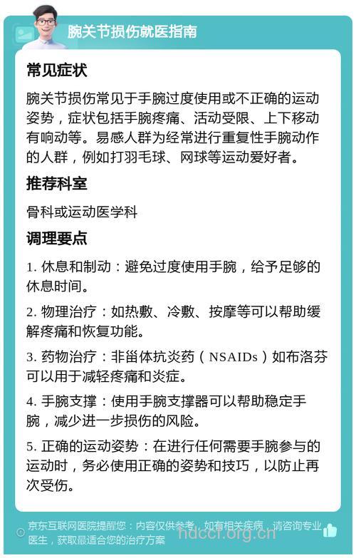 羽毛球运动中手腕受伤的处理措施