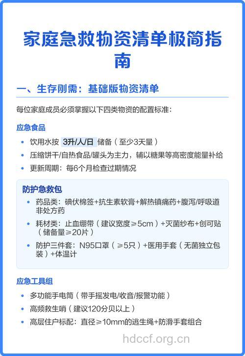 家庭急救需要补充哪些物品