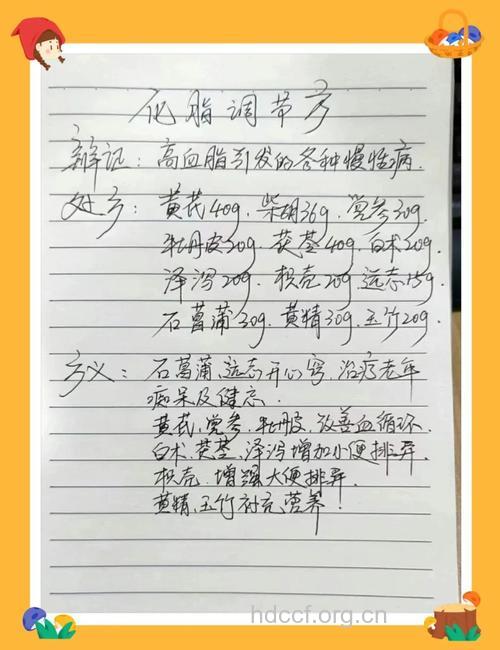 中医治疗高脂血症偏方大全