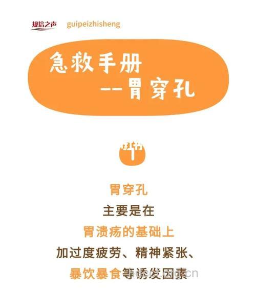 胃穿孔后应该如何急救?