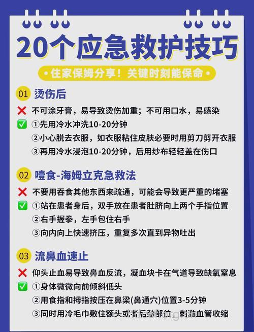 每个家庭必备的急救常识