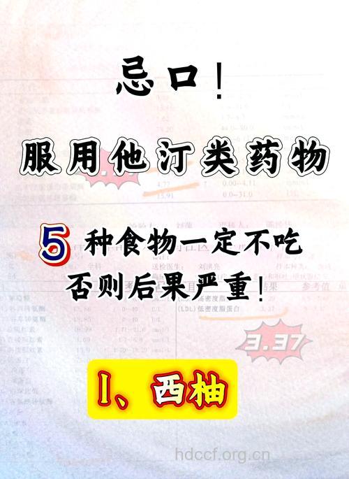 常用药物服用期间的饮食禁忌