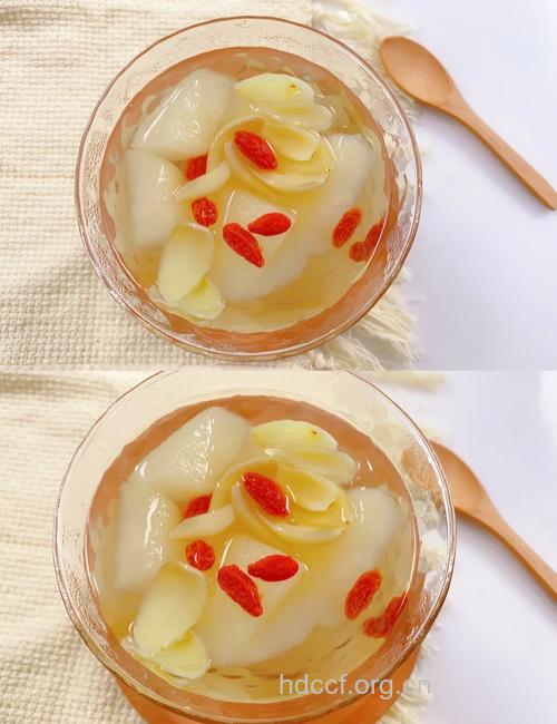 秋季美白第一汤：百合雪梨糖水