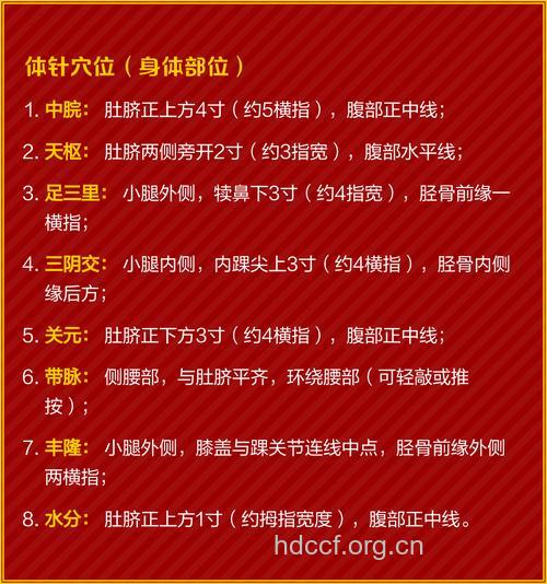 针灸减肥 不同的部位有不同的方法