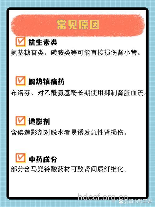 药物性肾损伤的病因