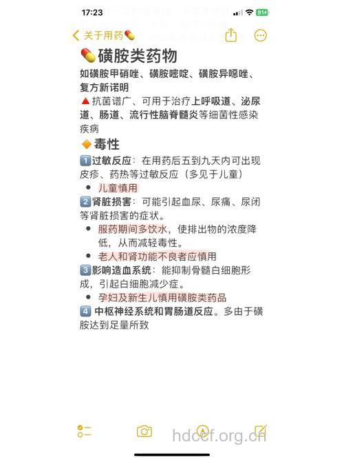 服用磺胺类药物四点需注意