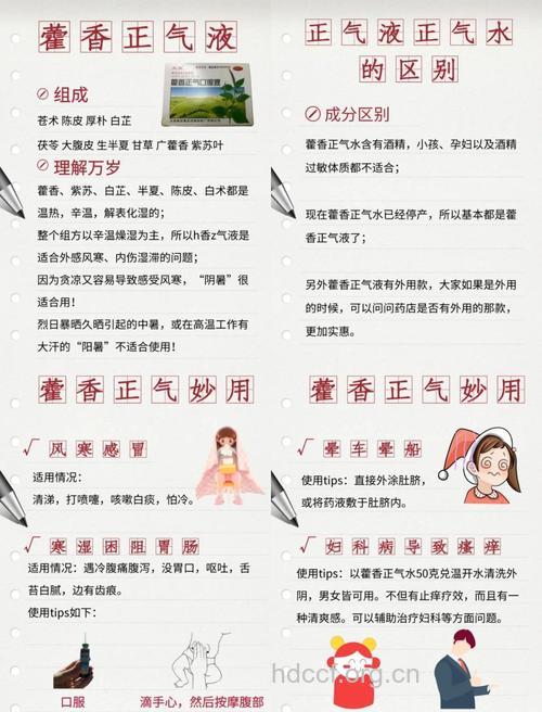 藿香正气水的七种用途