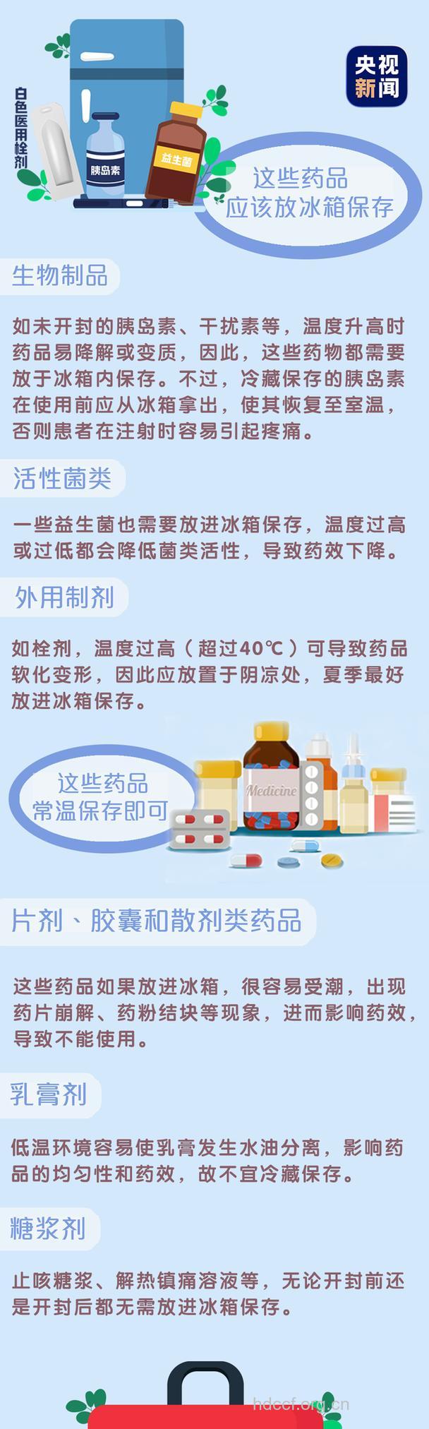 夏季是否可把药物放入冰箱?