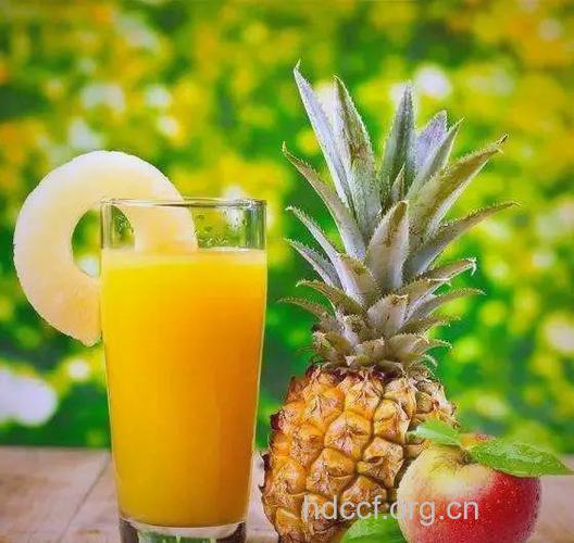 减肥健胃食谱 凤梨苹果汁