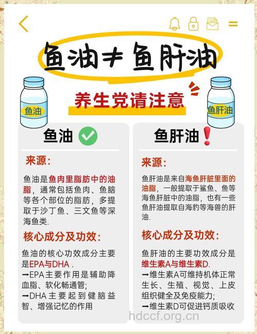 提醒!注意区别鱼油和鱼肝油