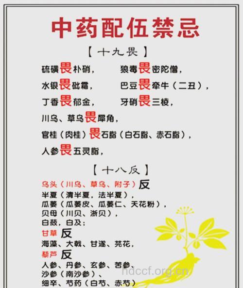 中药的配伍禁忌有哪些?