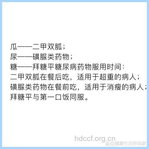 口服降糖药的正确使用法则