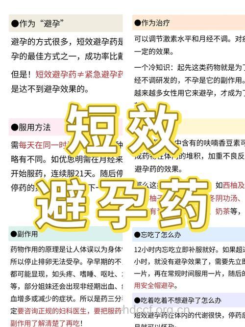 短效口服避孕药的五大优势
