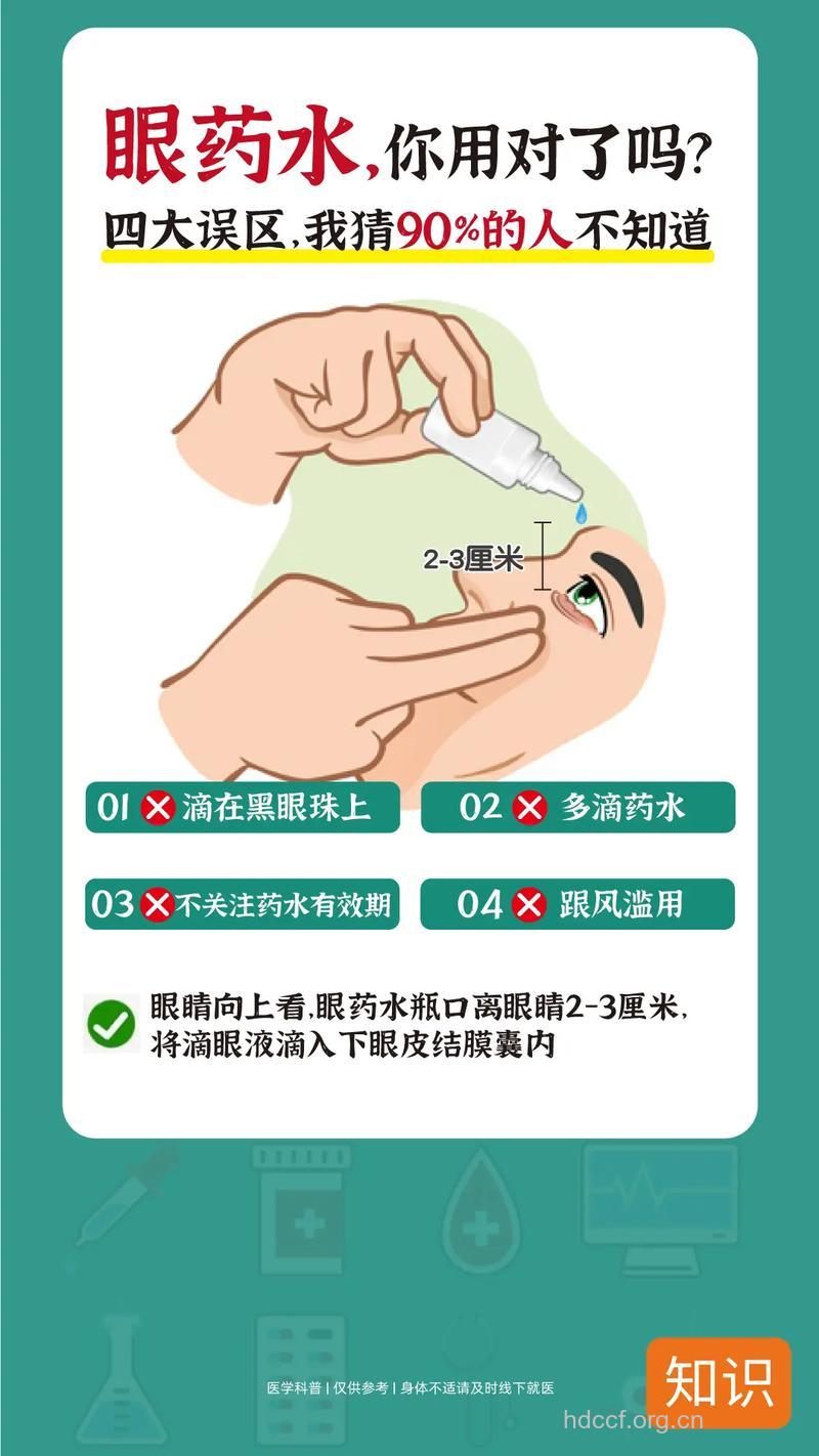 如何正确地使用眼药水?