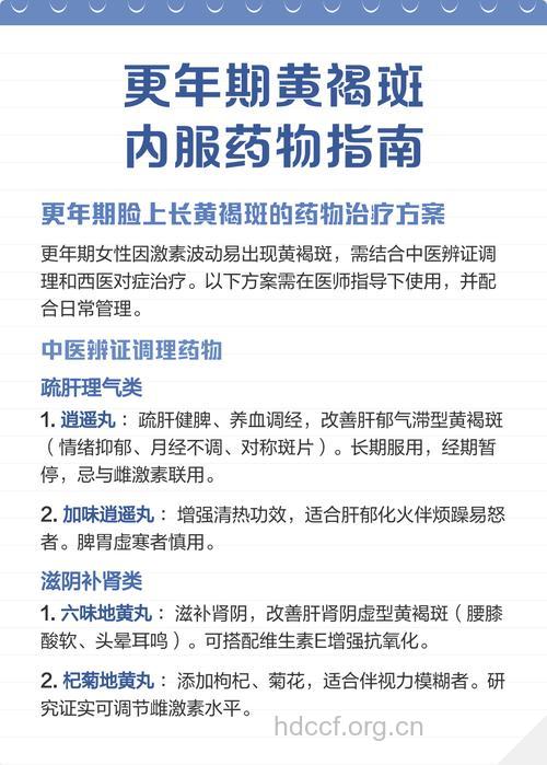 女性更年期用药指南