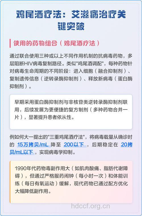 治疗艾滋病的“鸡尾酒”疗法