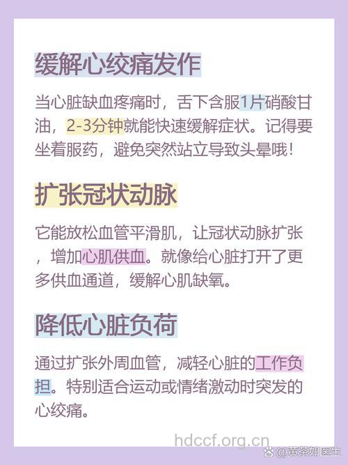 防治心绞痛 硝酸甘油使用有讲究